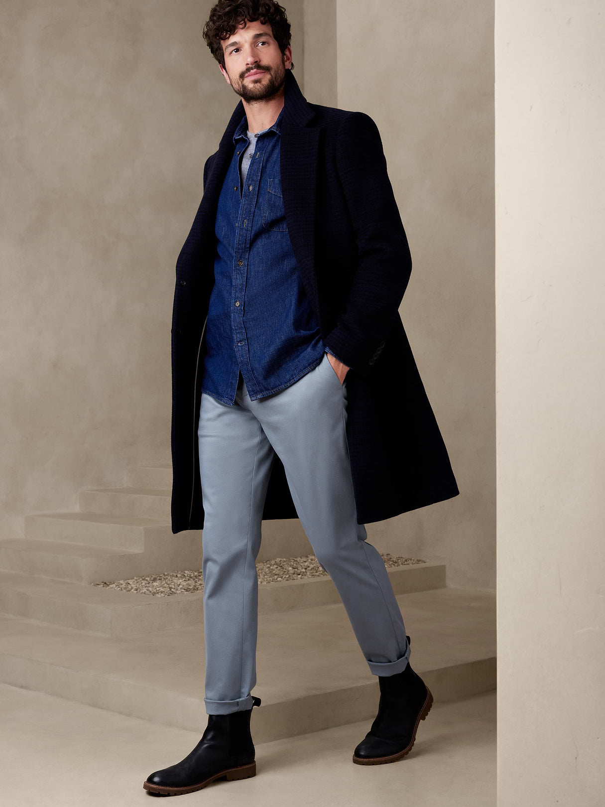 Athletic Rapid Movement Chino - Gray Blue