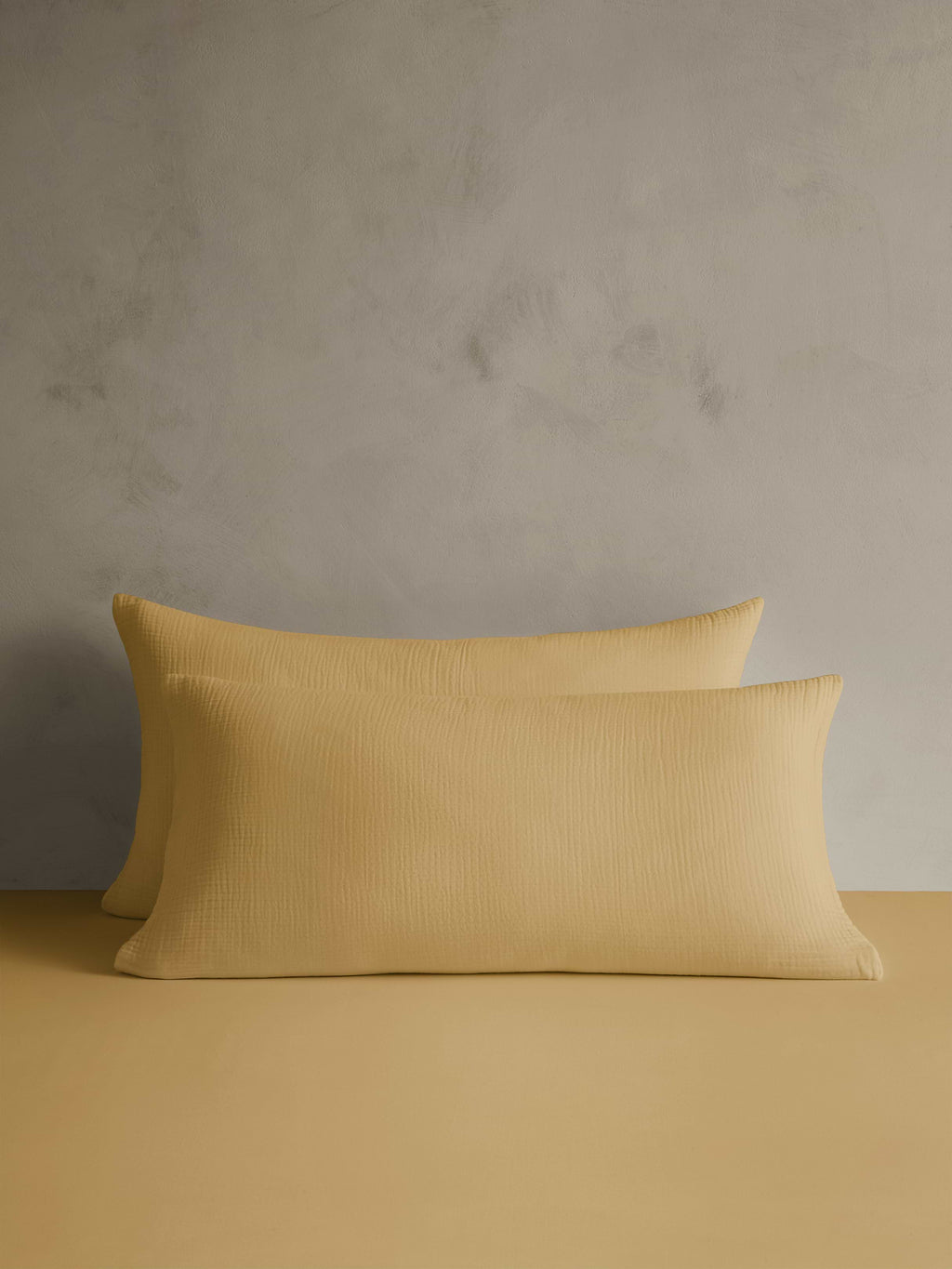 Organic Cotton Gauze Shams - Camel