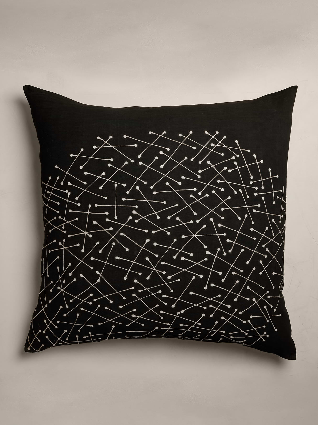 Bogolan Mud Cloth Pillow - Sable