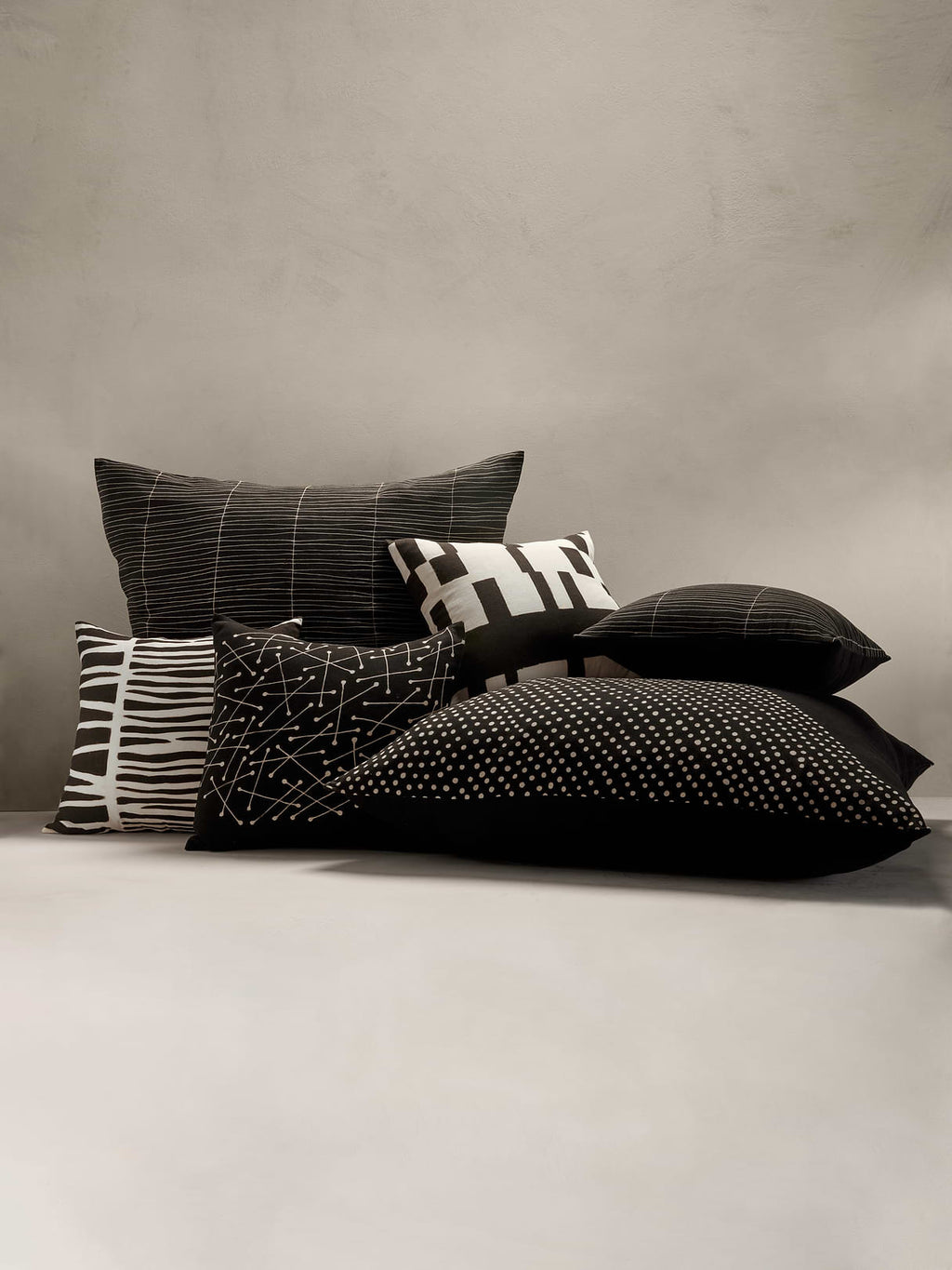 Bogolan Mud Cloth Pillow - Sable