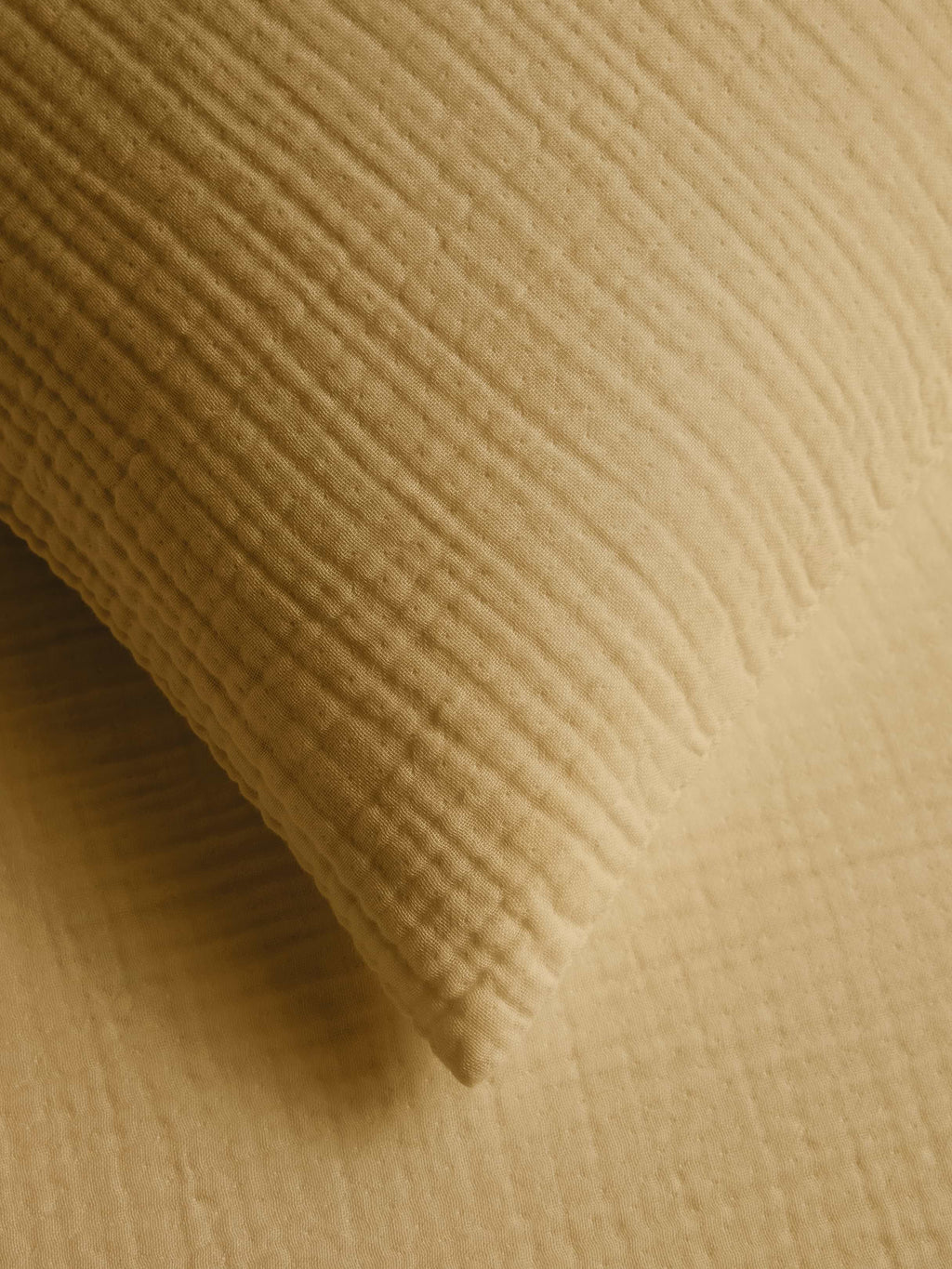 Organic Cotton Gauze Shams - Camel