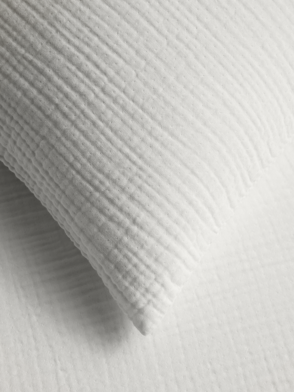 Organic Cotton Gauze Shams - White
