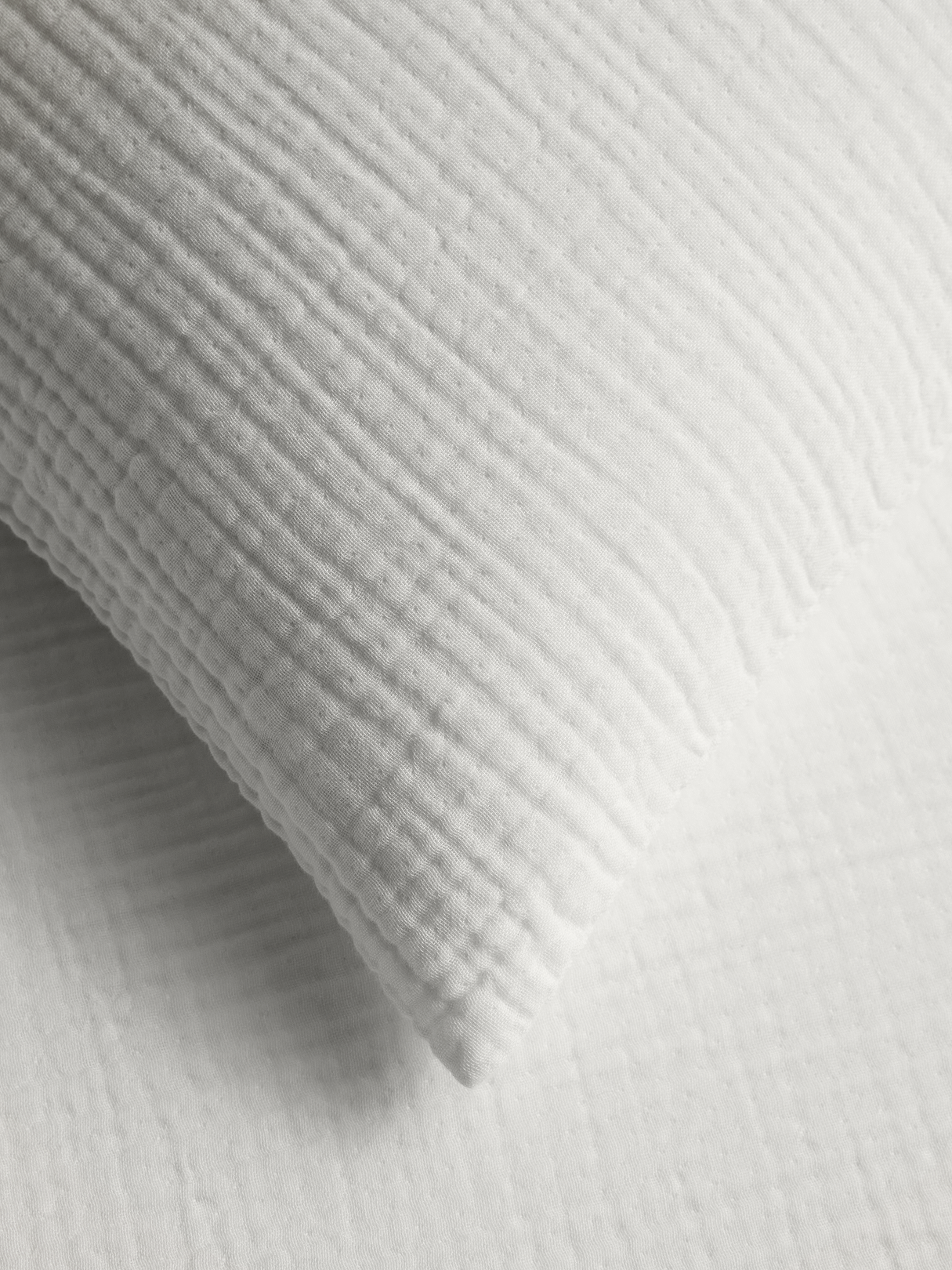 Organic Cotton Gauze Shams - White