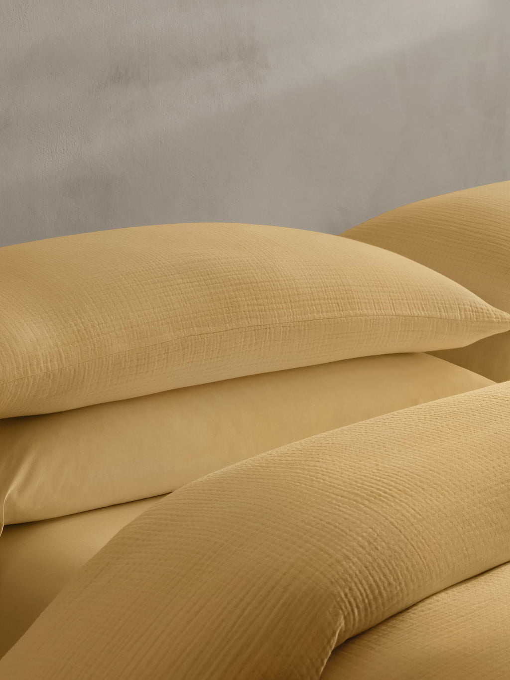 Organic Cotton Gauze Shams - Camel