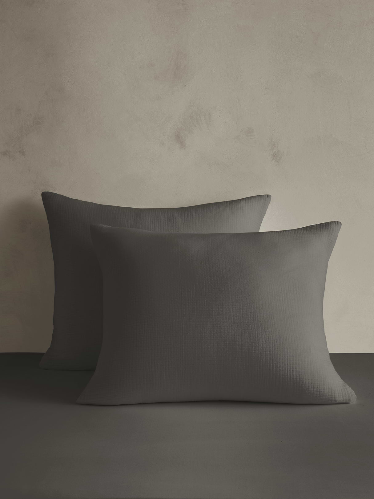Organic Cotton Gauze Shams - Thunder