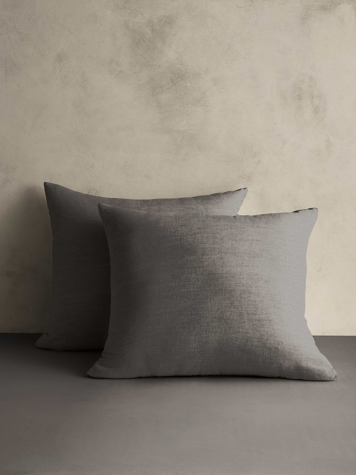 Natural Hemp Shams - Thunder