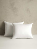 Luxe Cotton Sateen Shams - White