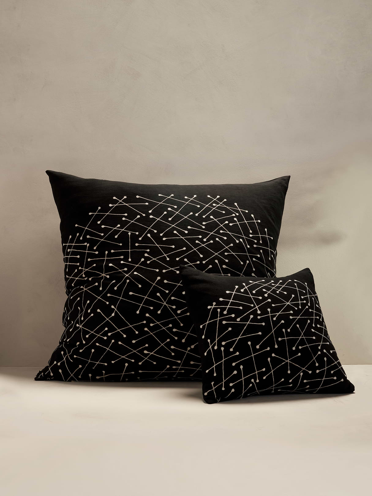 Bogolan Mud Cloth Pillow - Sable