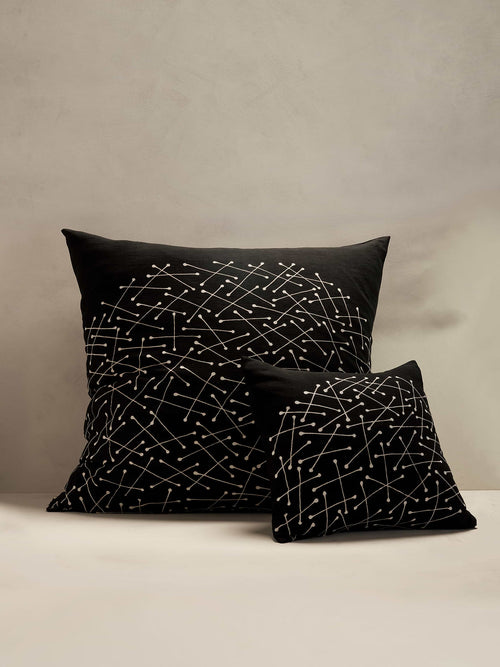 Bogolan Mud Cloth Pillow - Sable