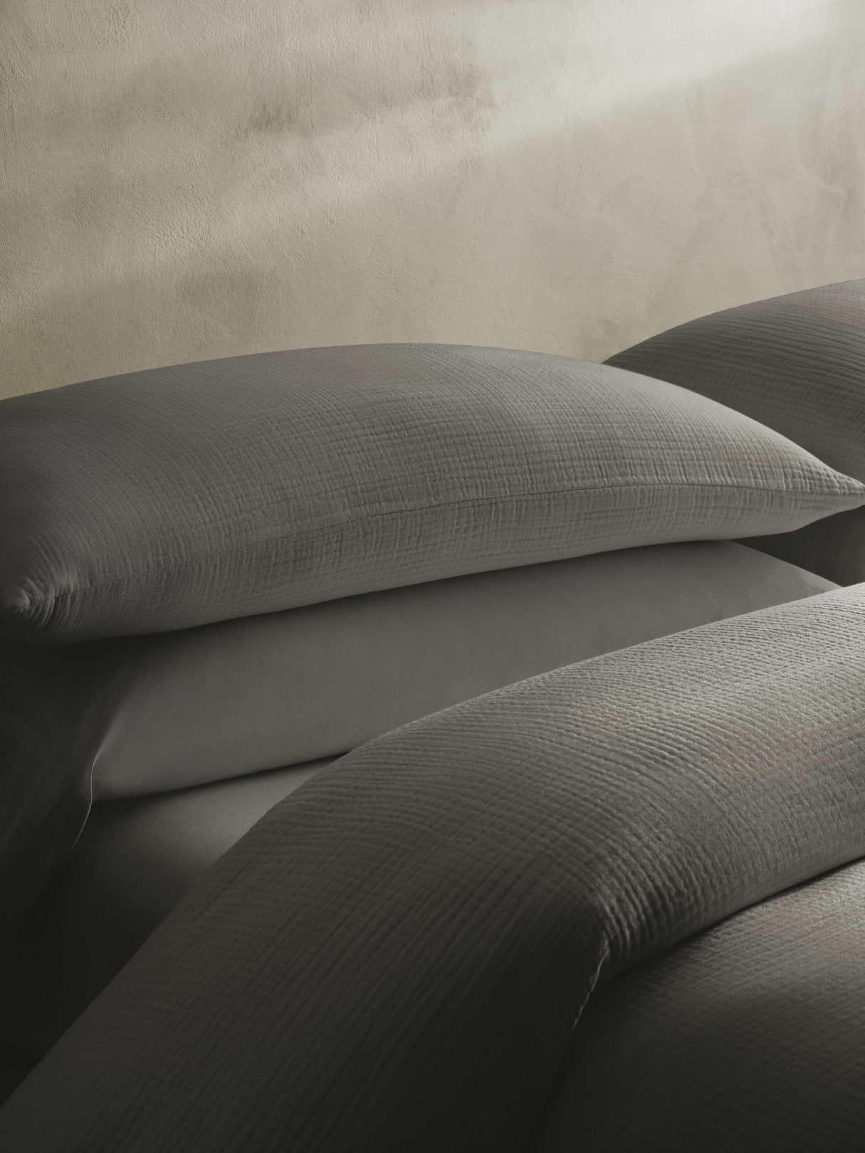 Organic Cotton Gauze Shams - Thunder