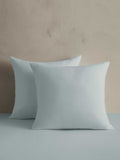 Washed Linen-Cotton Shams - Sky Blue