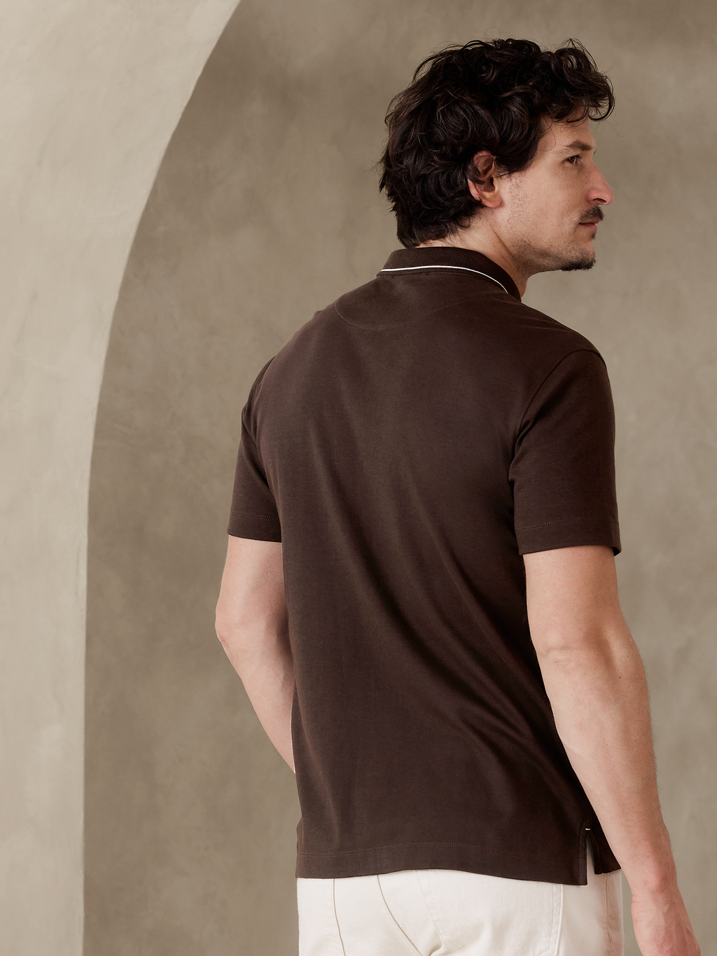 Luxury-Touch Shirt - Costa Coffee Brown