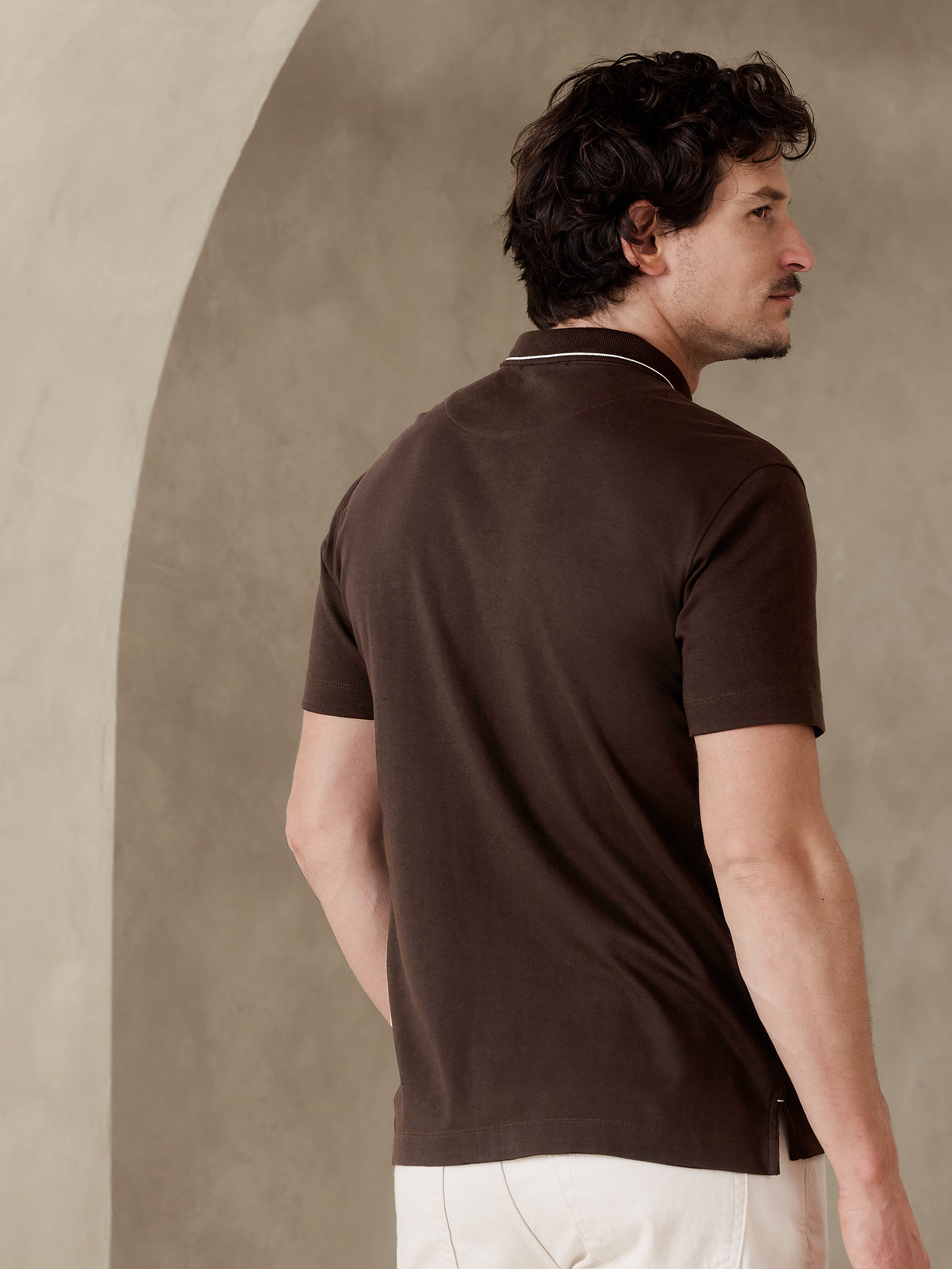Luxury-Touch Shirt - Costa Coffee Brown