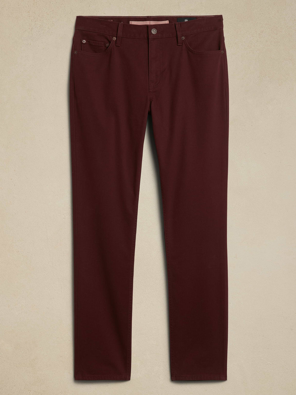 Slim Traveler Pant - Burgundy