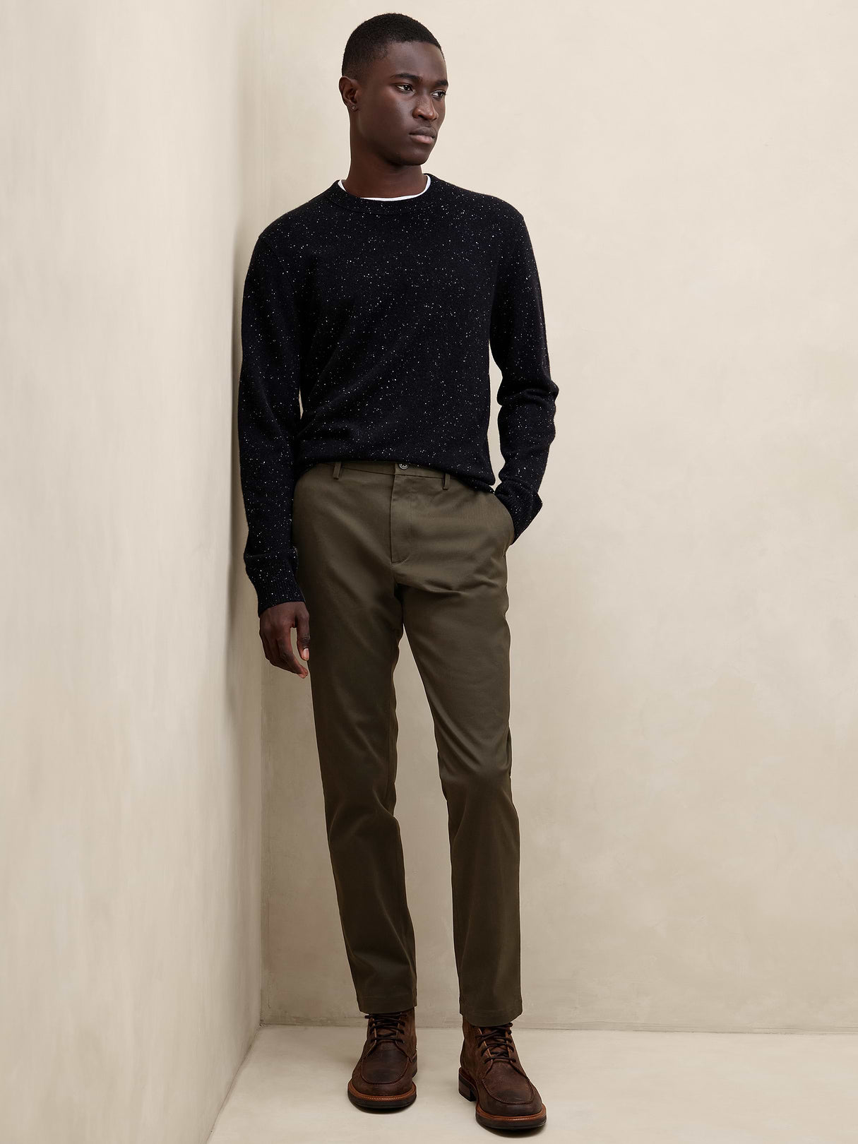 Slim Rapid Movement Chino - Burnt Brown