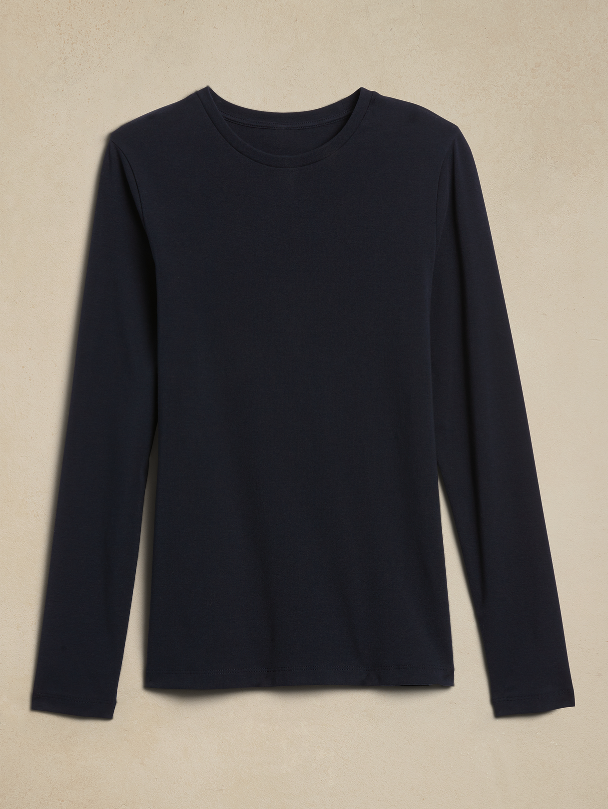 Refined Crew-Neck T-Shirt - Navy Blue