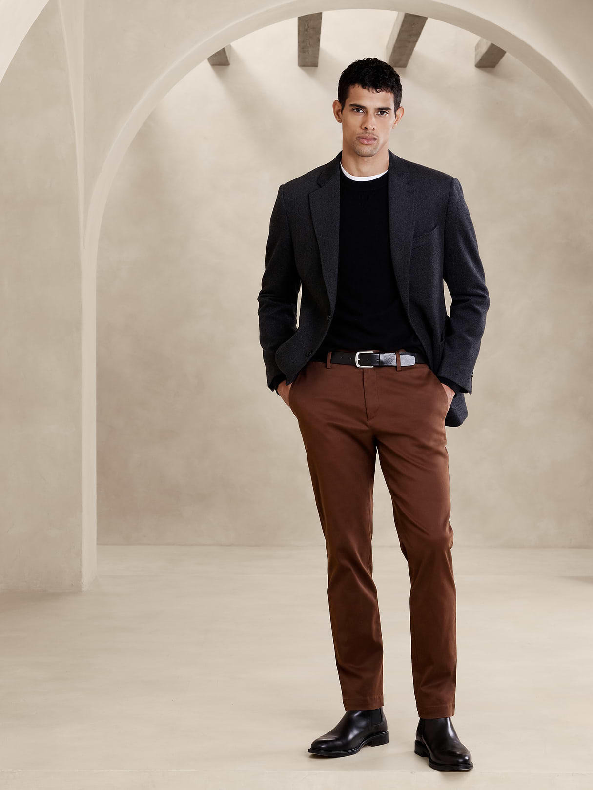 Athletic Rapid Movement Chino - Earth Brown