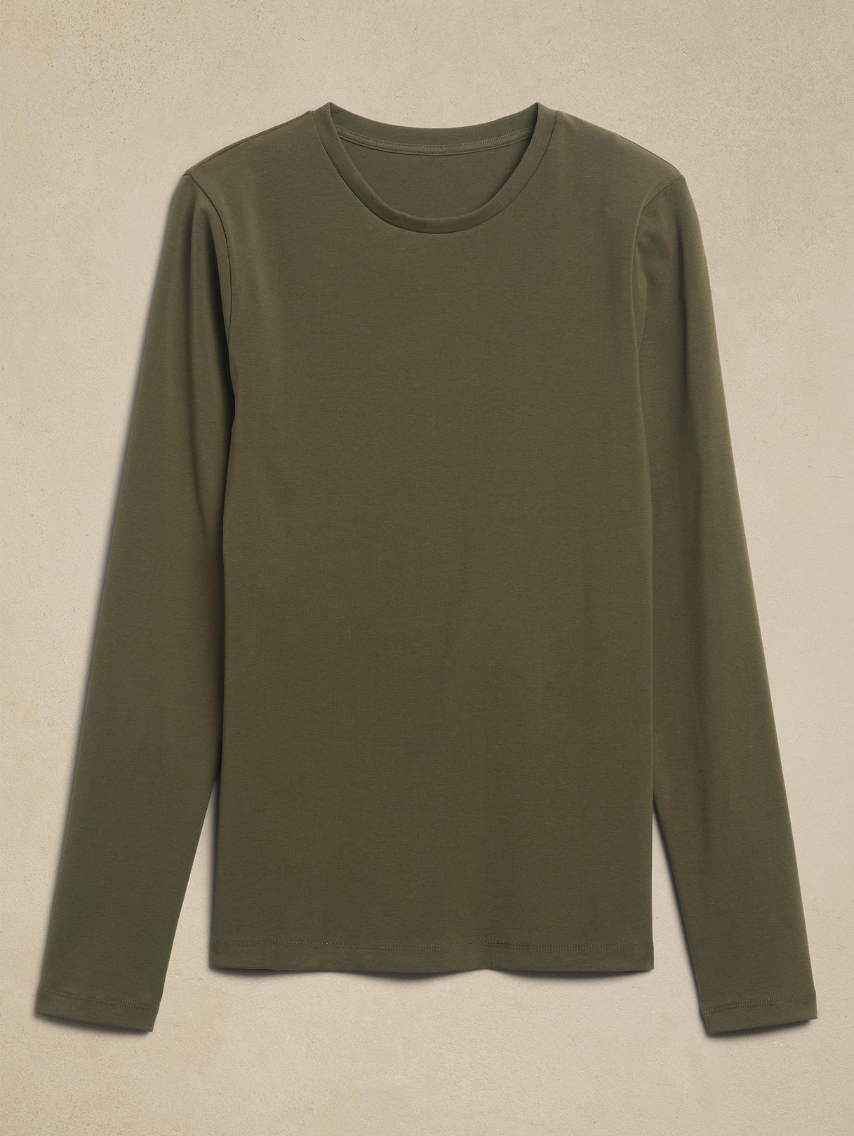 Refined Crew-Neck T-Shirt - Spiced Olive Green
