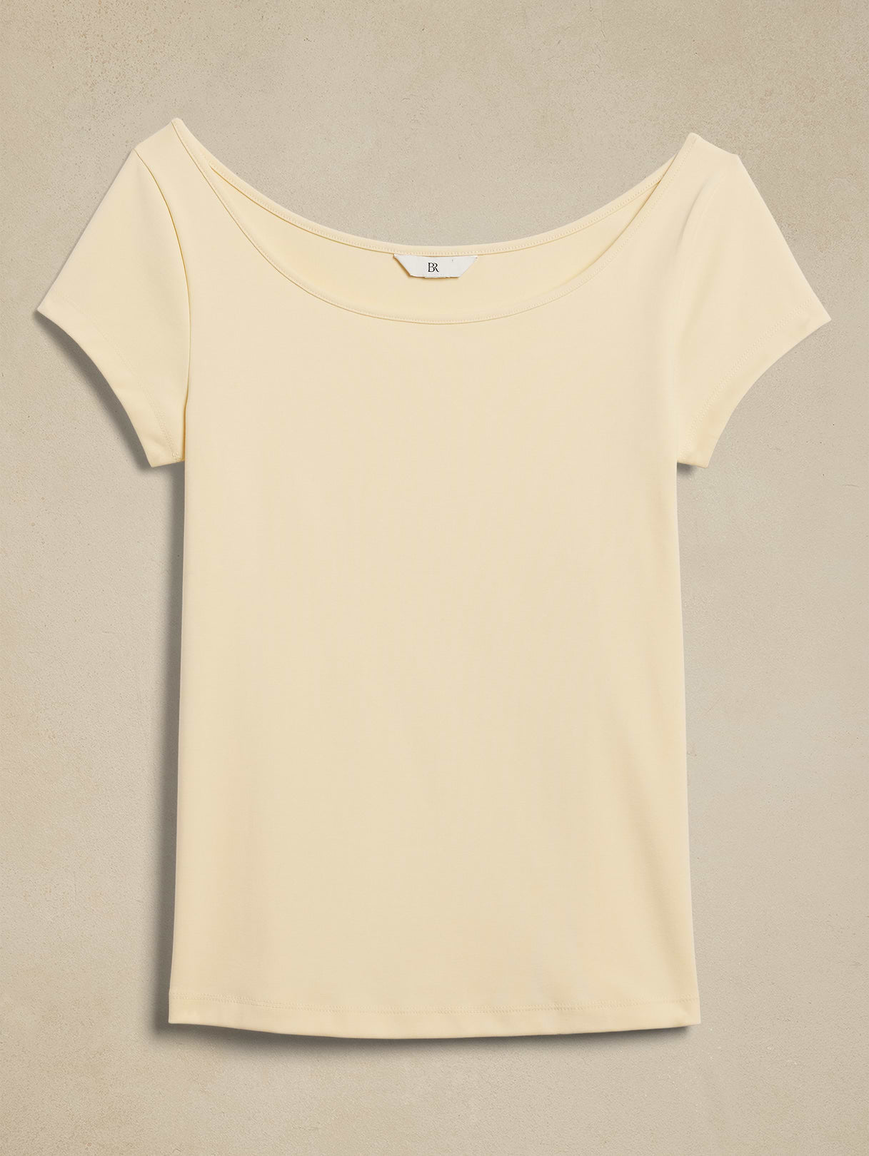 Refined Scoop-Neck T-Shirt - Vanilla Custard
