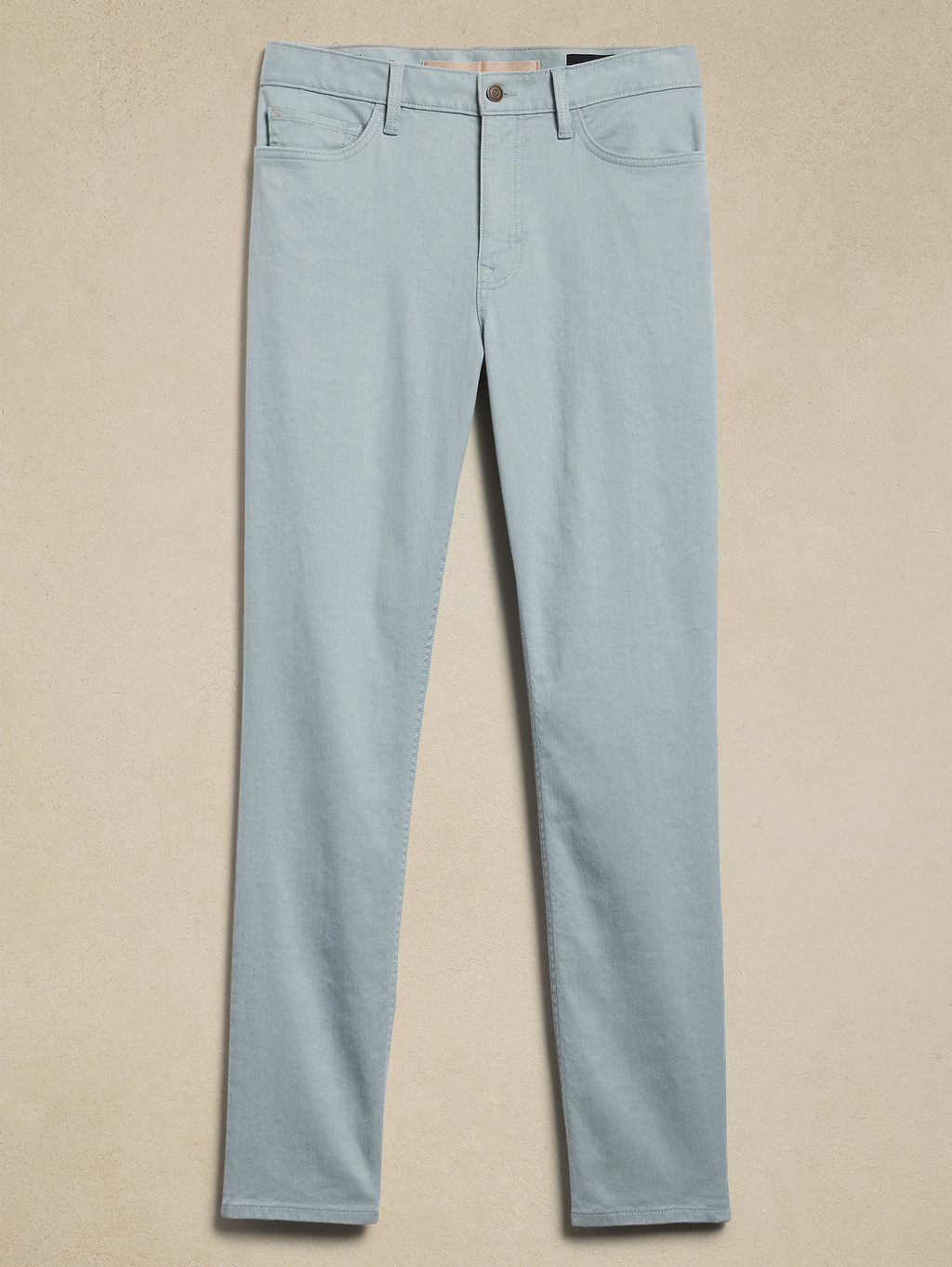 Slim Linen-Cotton Traveler Pant - Cerulean Blue
