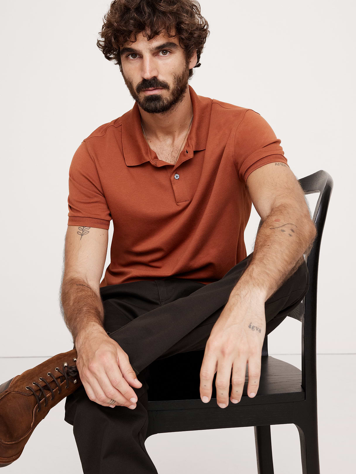 Luxury-Touch Polo - Jasper Red