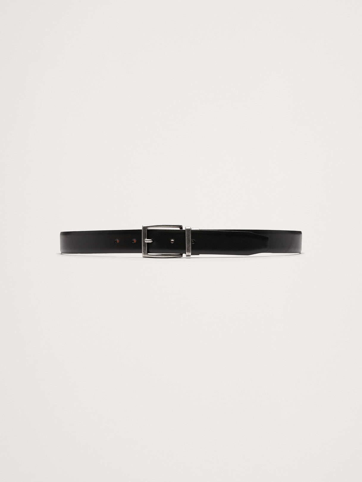 Reversible Leather Dress Belt - Black & Brown