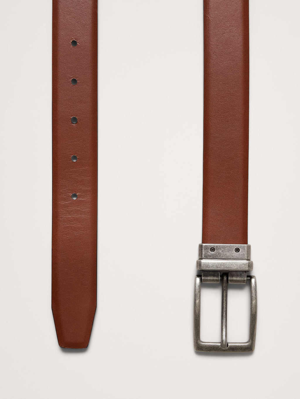 Reversible Leather Dress Belt - Black & Brown