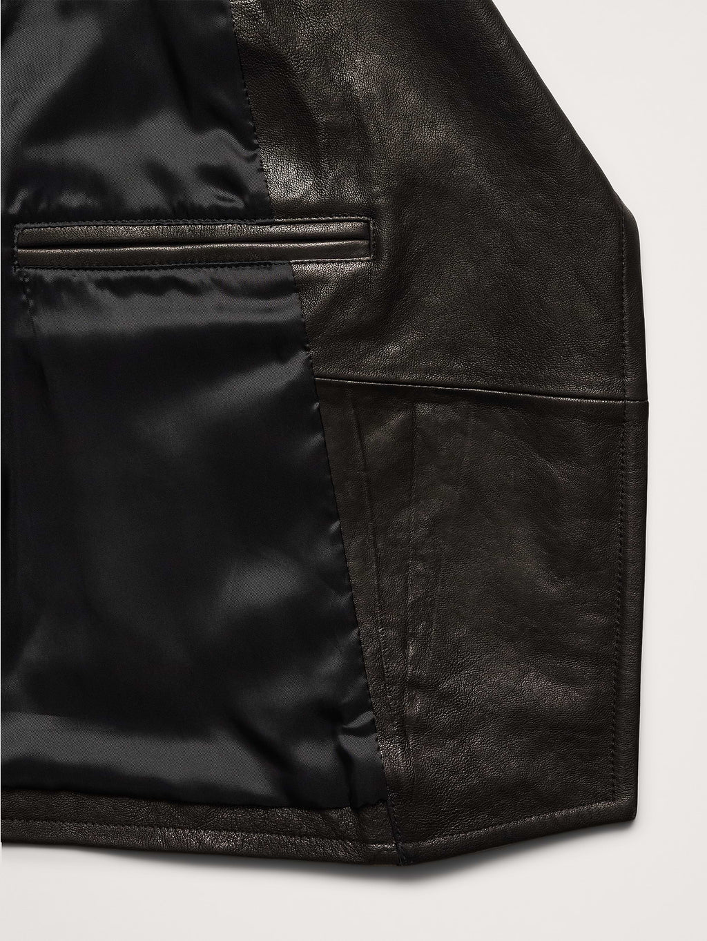 Enola Leather Moto Jacket - Black