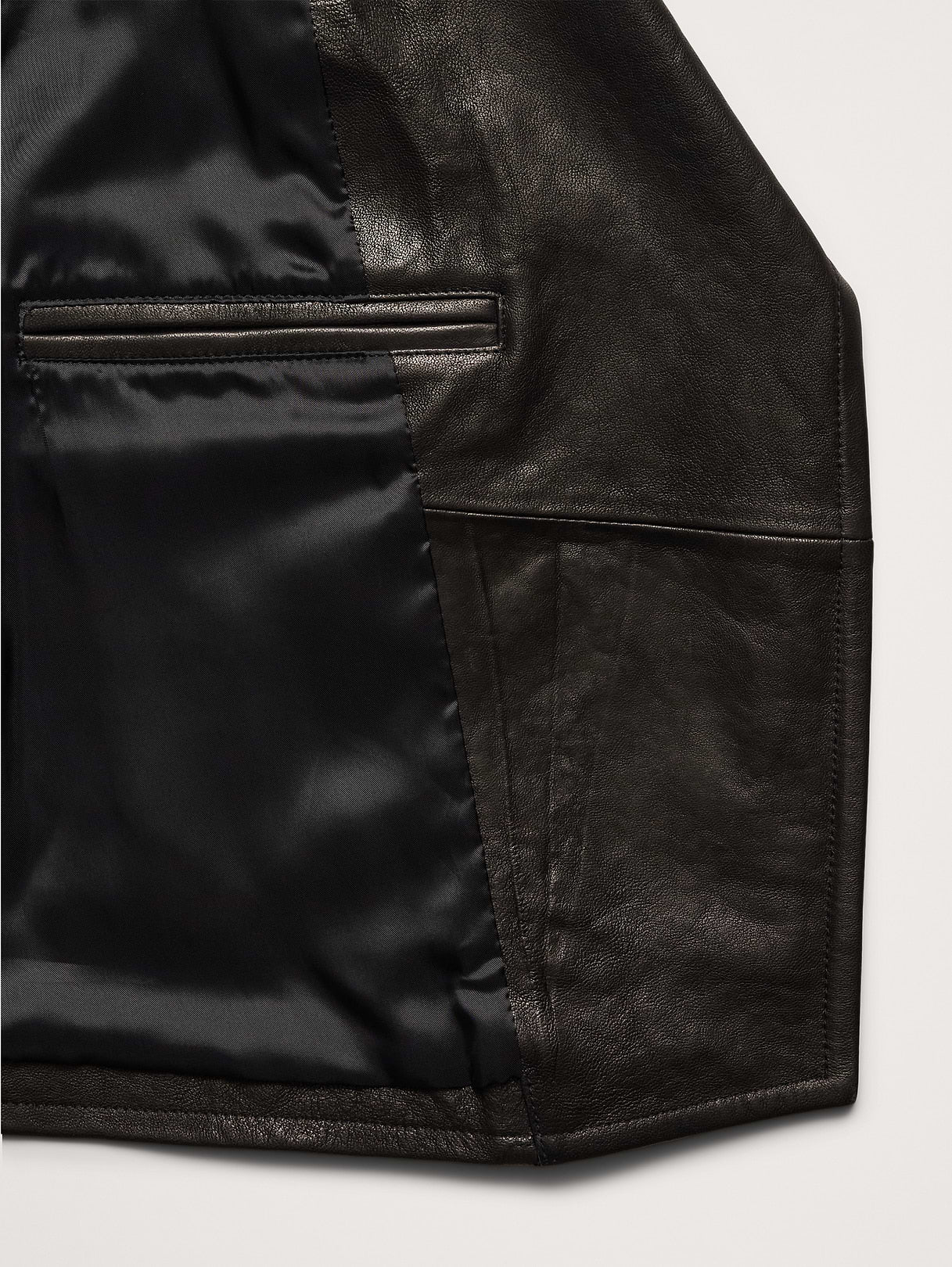 Enola Leather Moto Jacket - Black