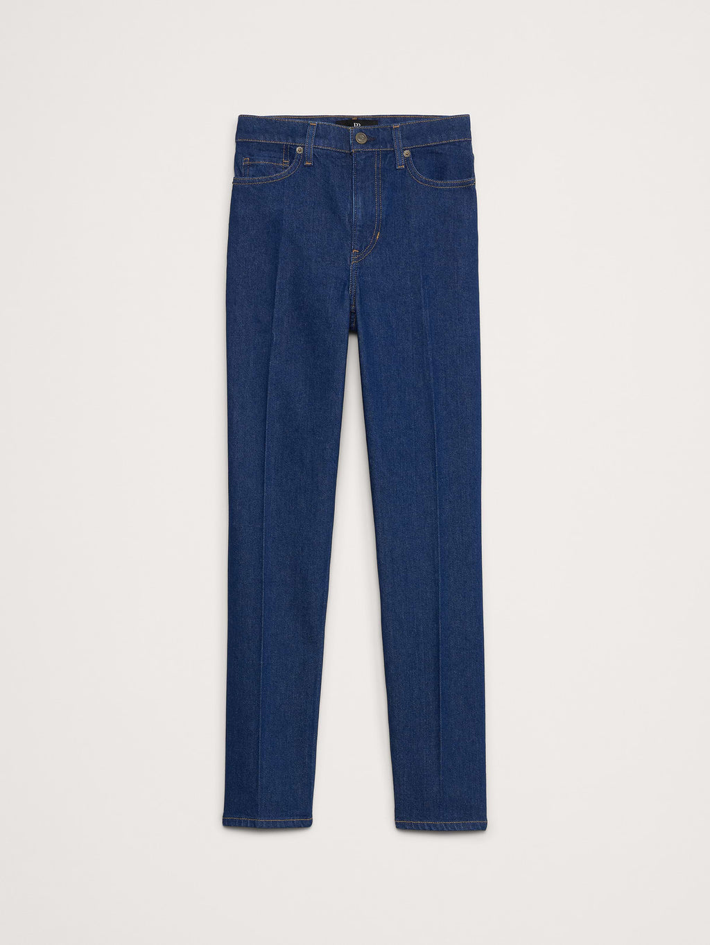 High-Rise Straight Jean - Medium-Dark Wash