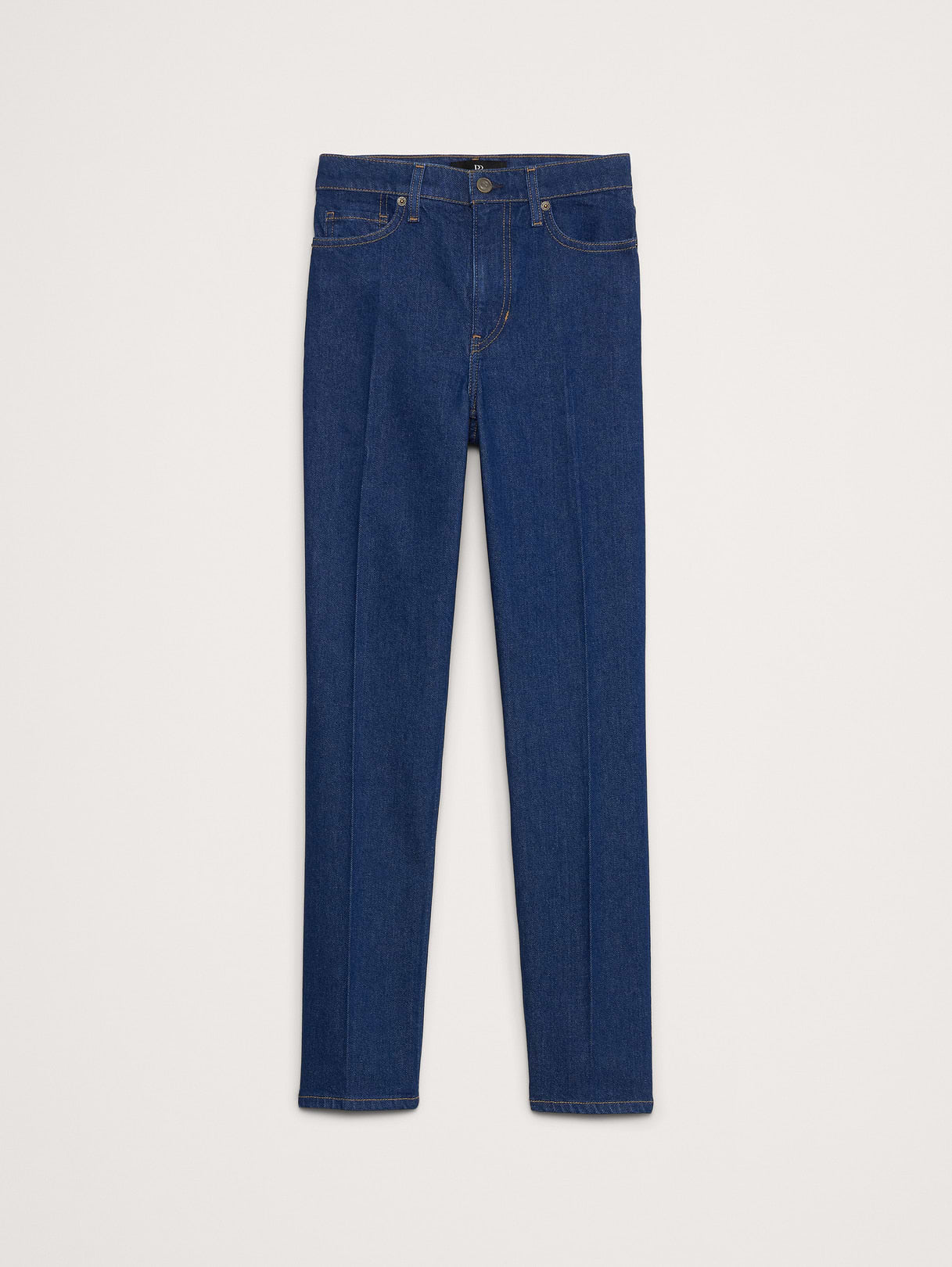 High-Rise Straight Jean - Medium-Dark Wash