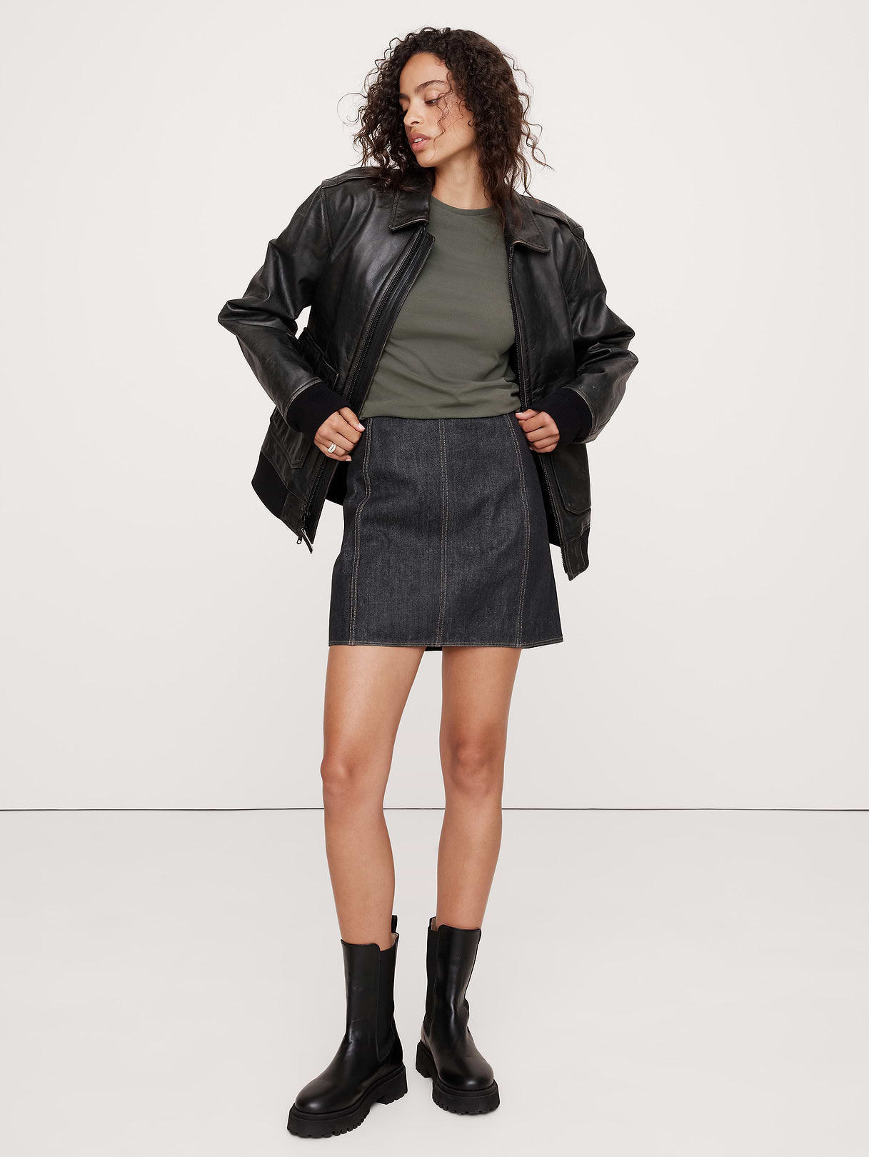 Refined Crew-Neck T-Shirt - Green Nori