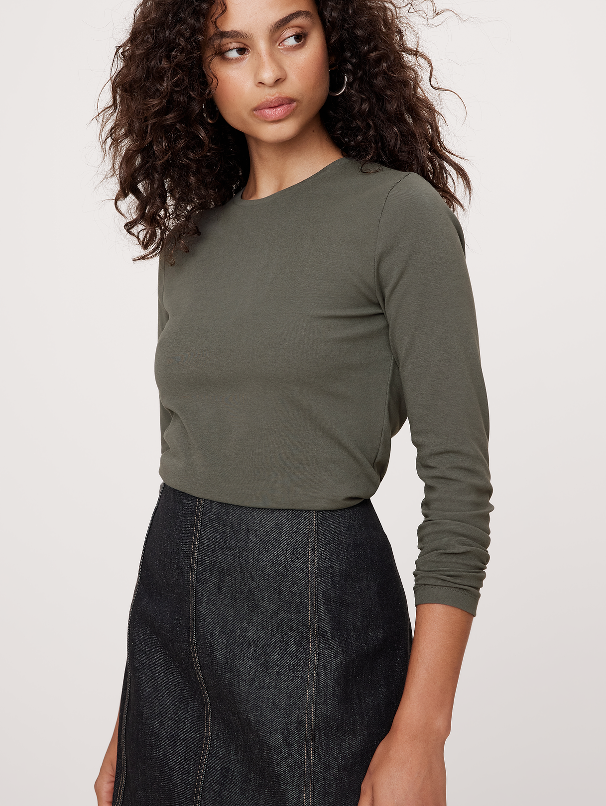 Refined Crew-Neck T-Shirt - Green Nori
