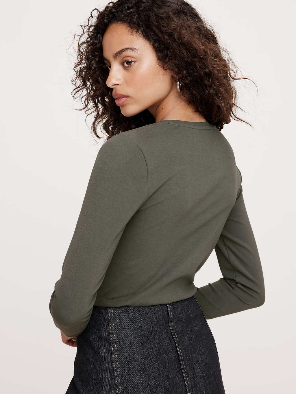 Refined Crew-Neck T-Shirt - Green Nori