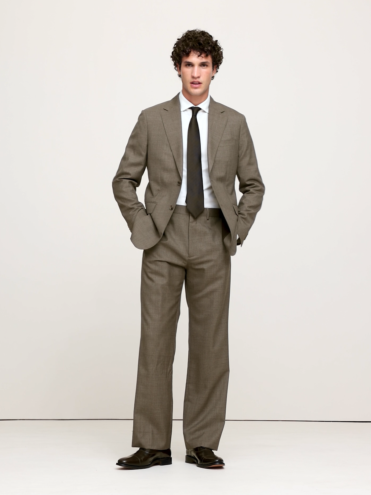 Signature Italian Rustico Suit Jacket - Timeless Taupe