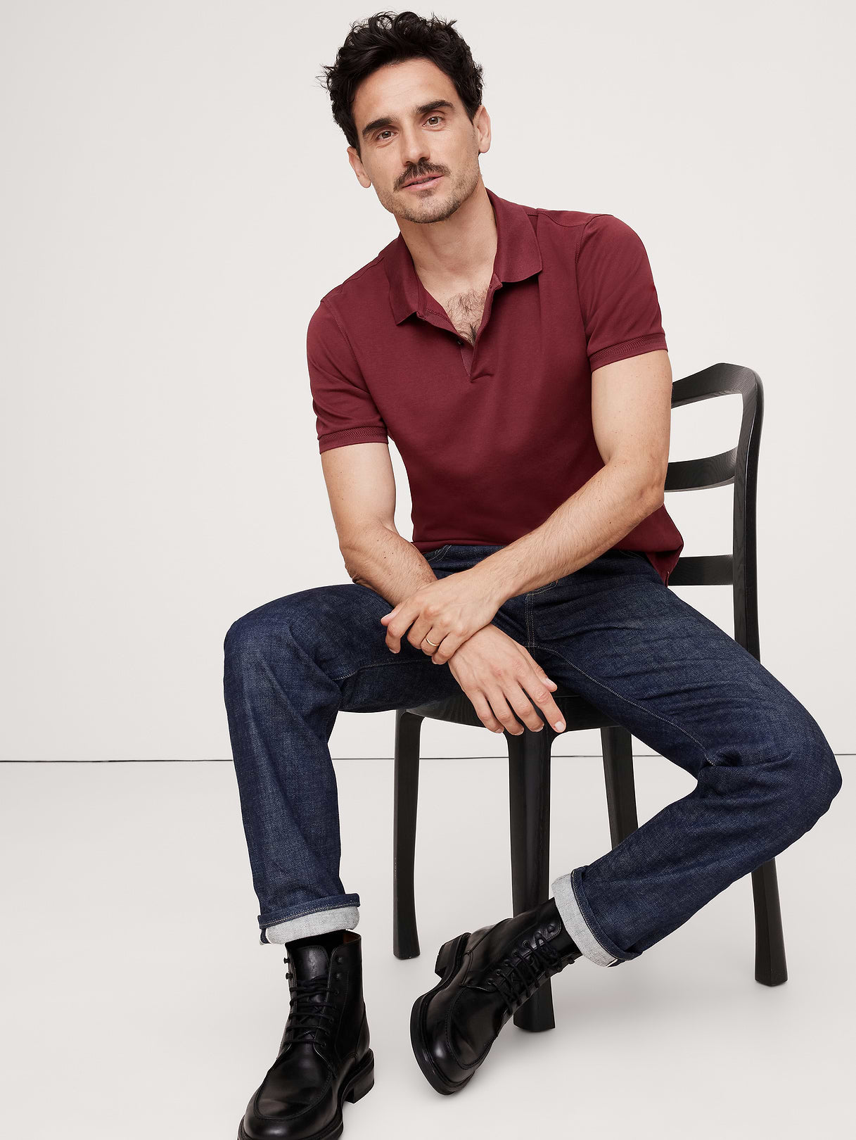 Luxury-Touch Polo - Cherry Jam