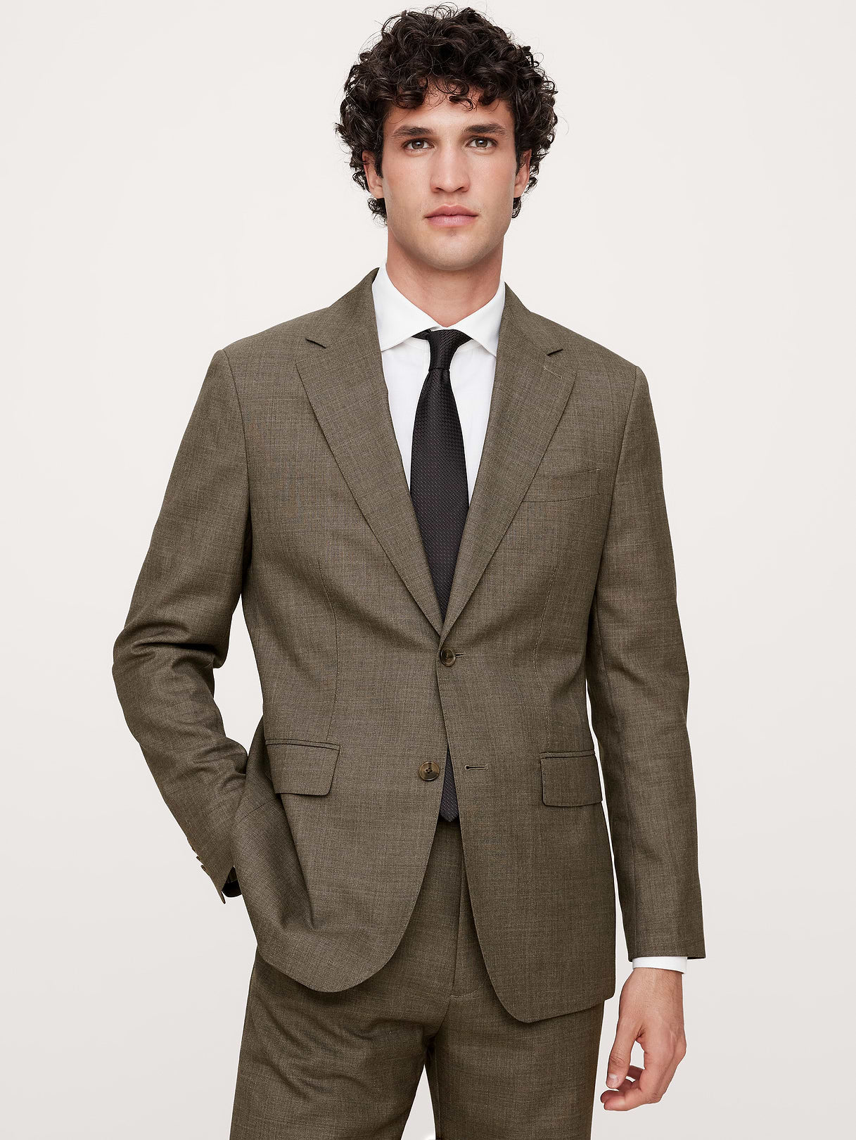 Signature Italian Rustico Suit Jacket - Timeless Taupe
