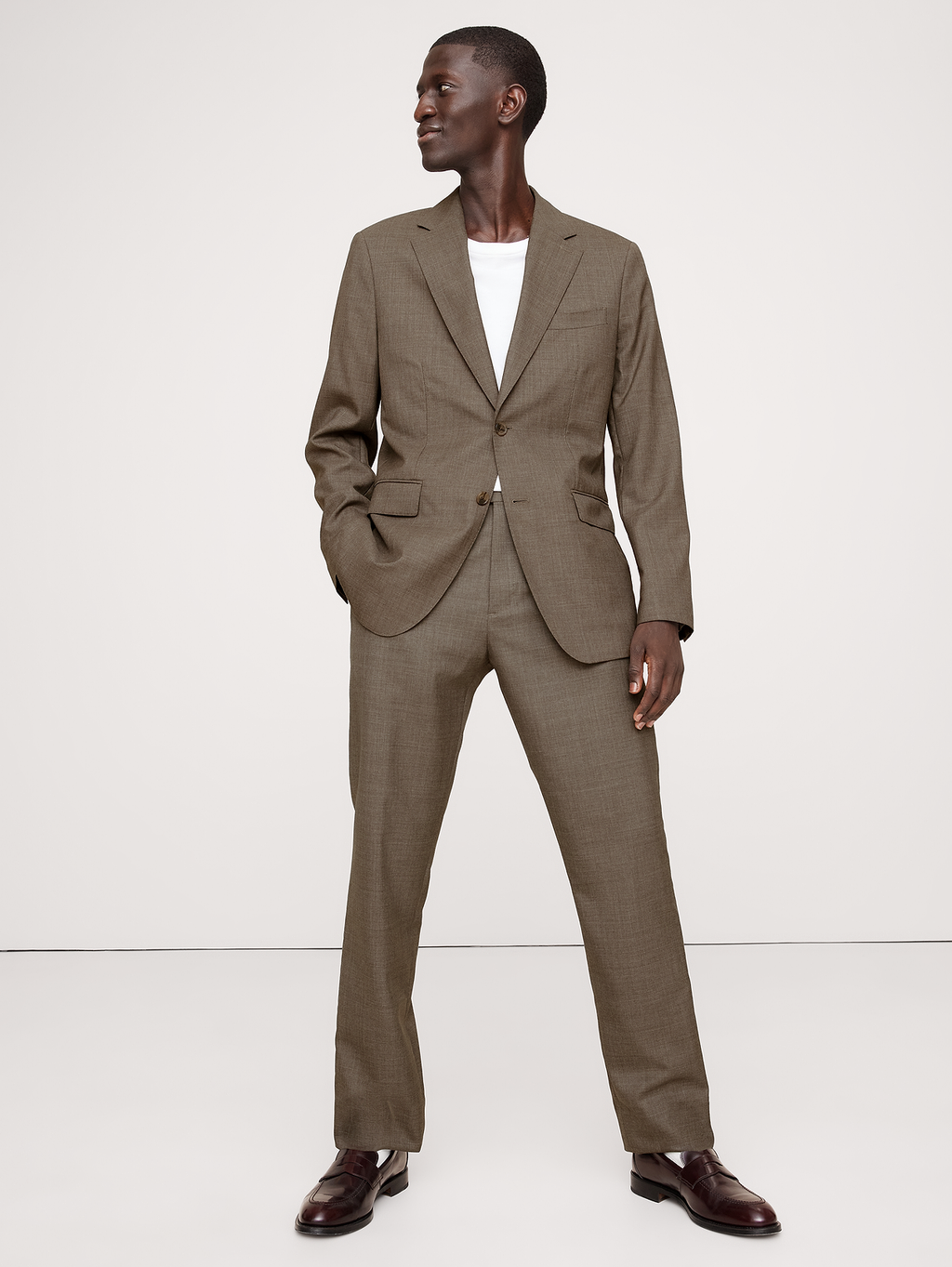 Signature Italian Rustico Suit Pant - Timeless Taupe