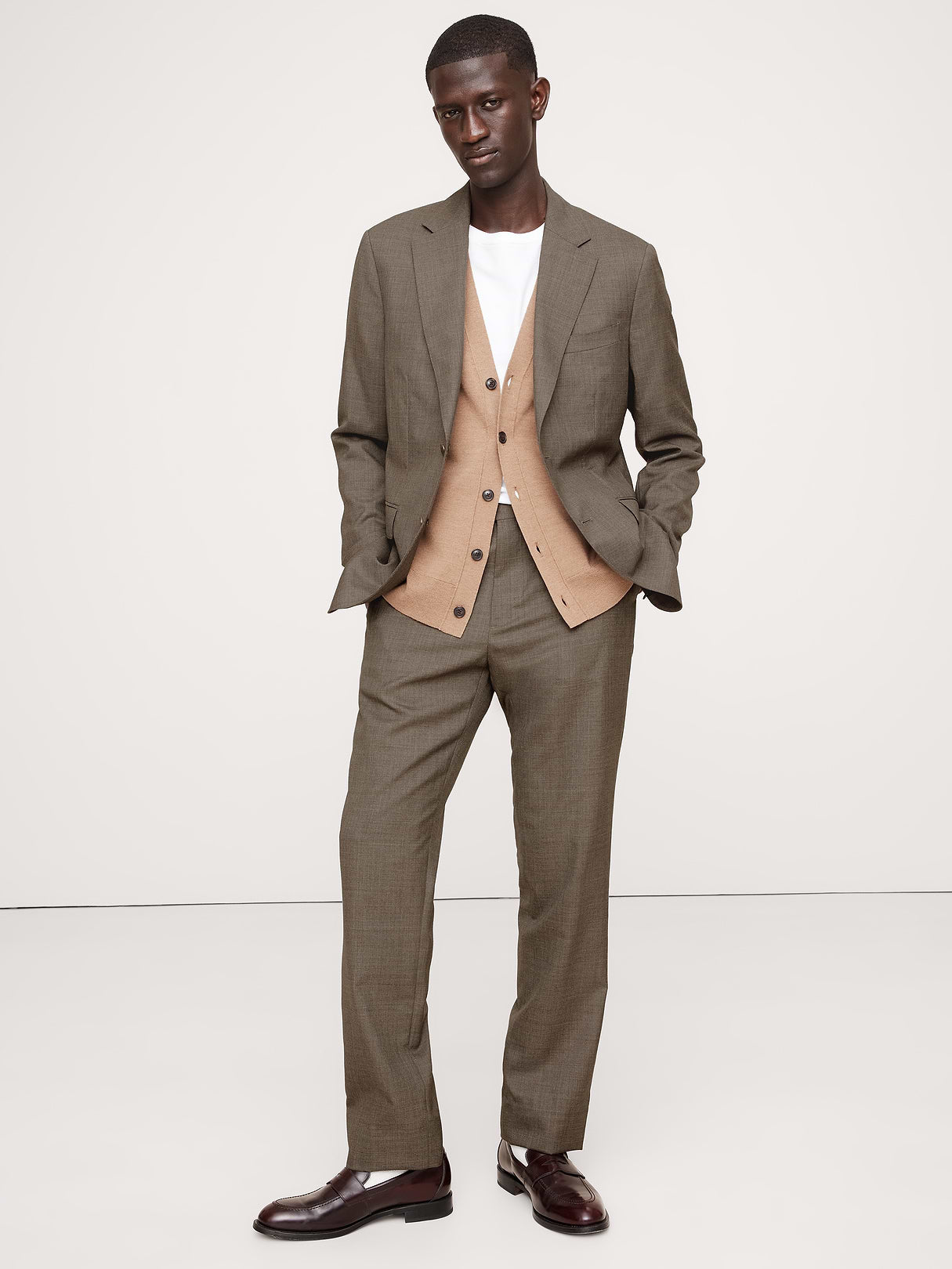Signature Italian Rustico Suit Pant - Timeless Taupe