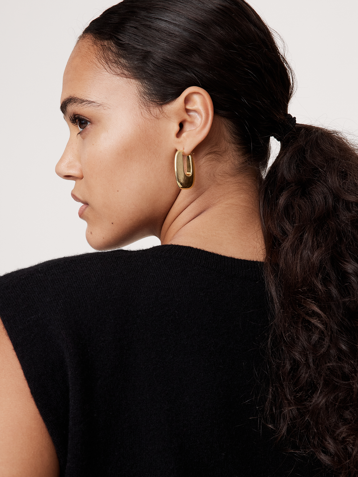 Ravena U-Profile Earrings by Aureus + Argent - Gold