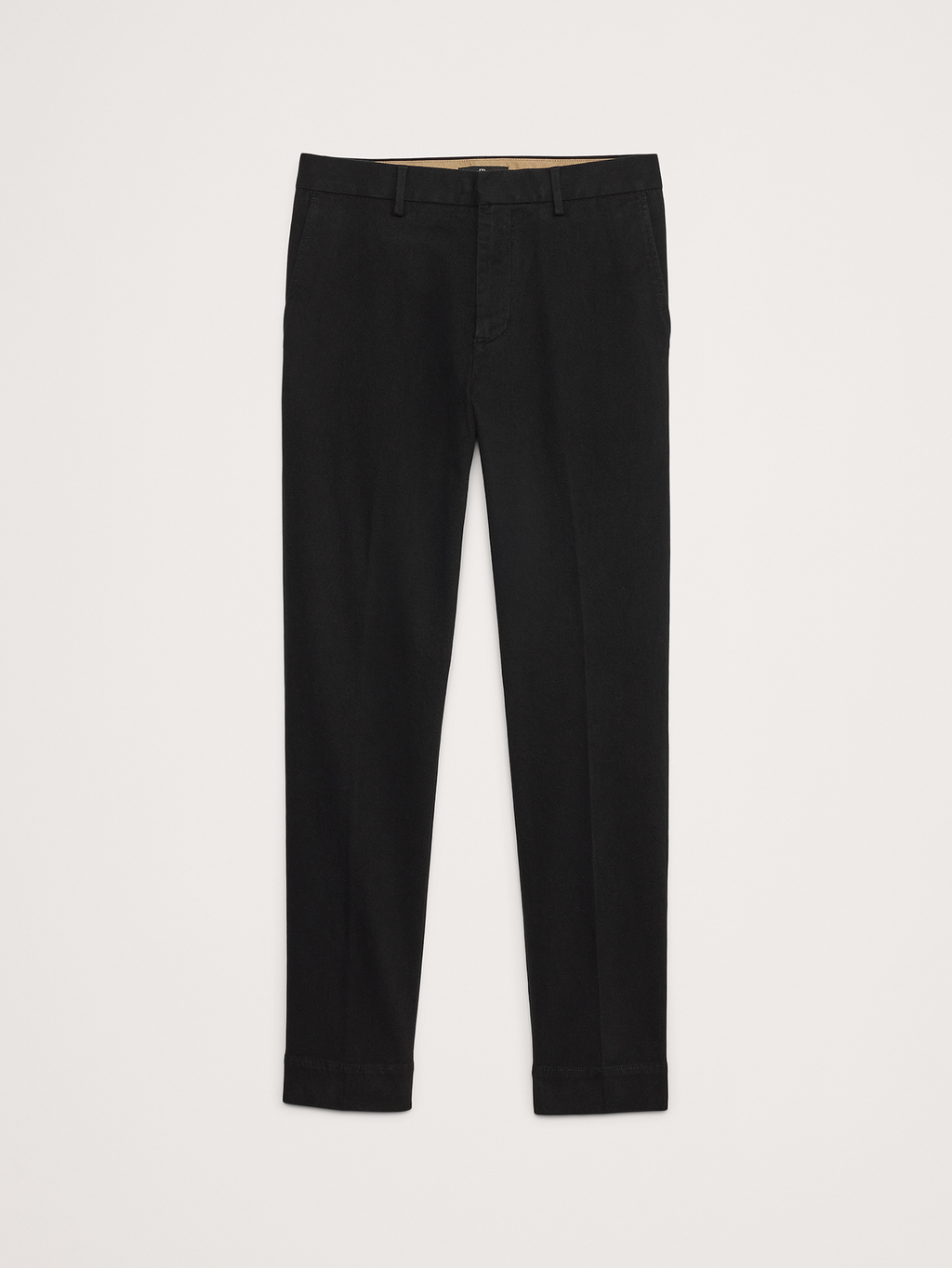 Slim Brushed Stretch Chino - Black