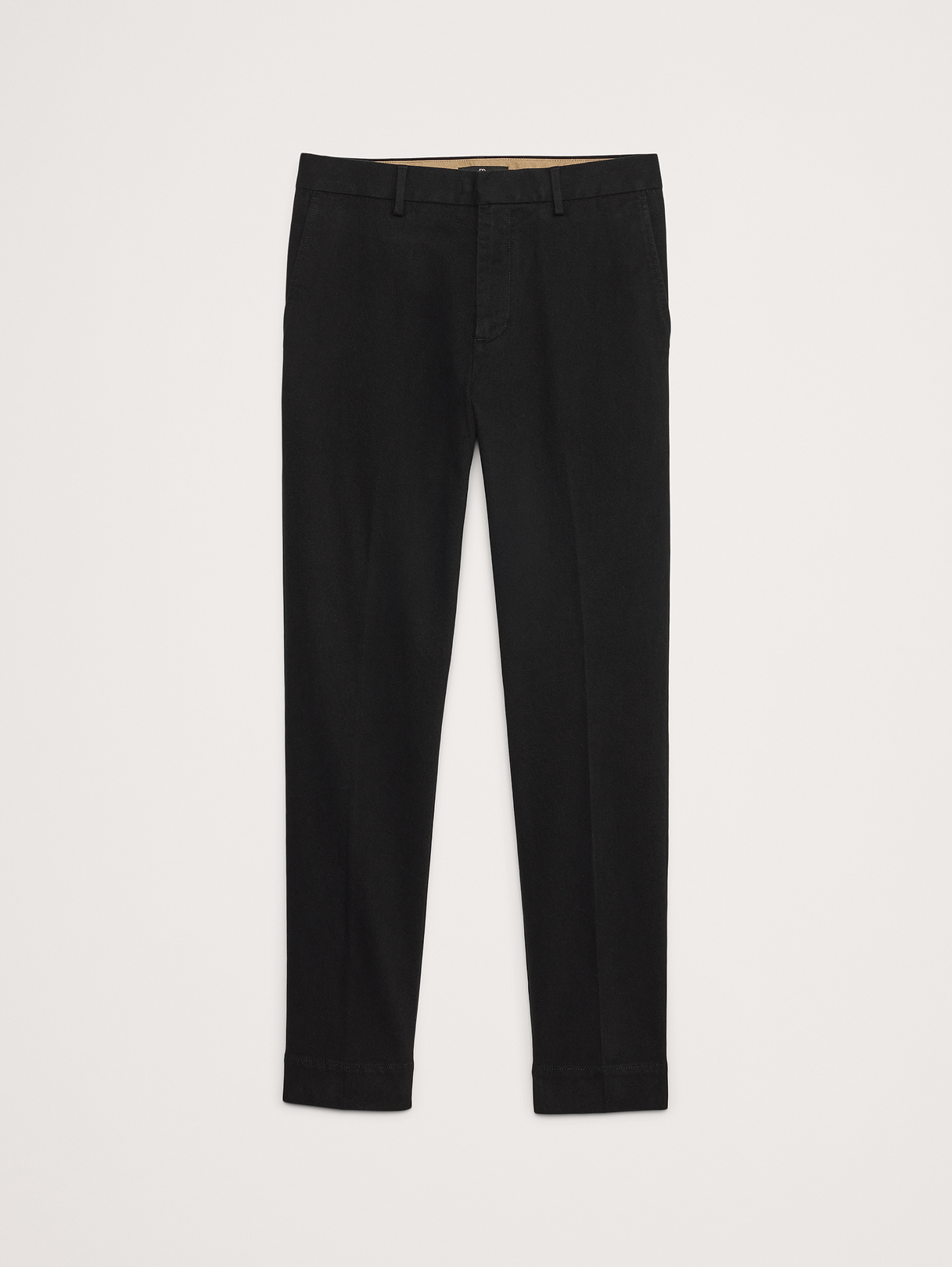 Slim Brushed Stretch Chino - Black