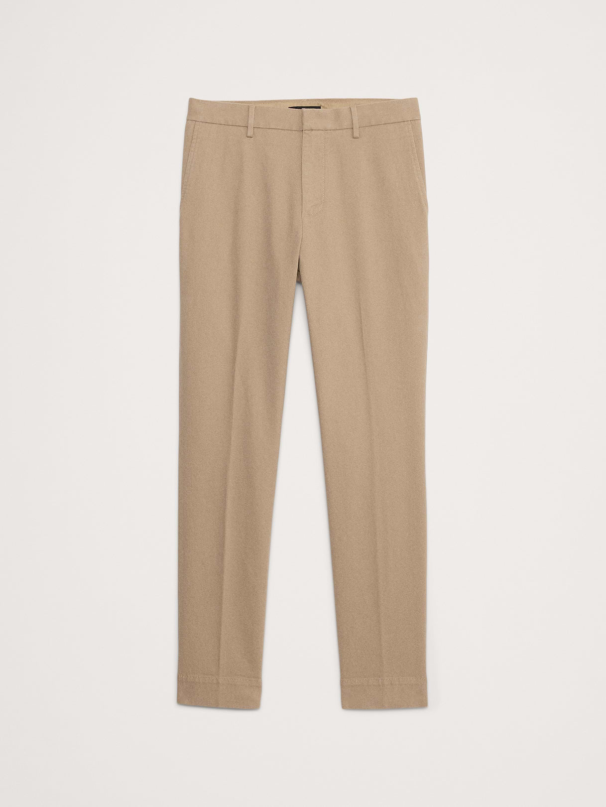 Slim Brushed Stretch Chino - Khaki Beige
