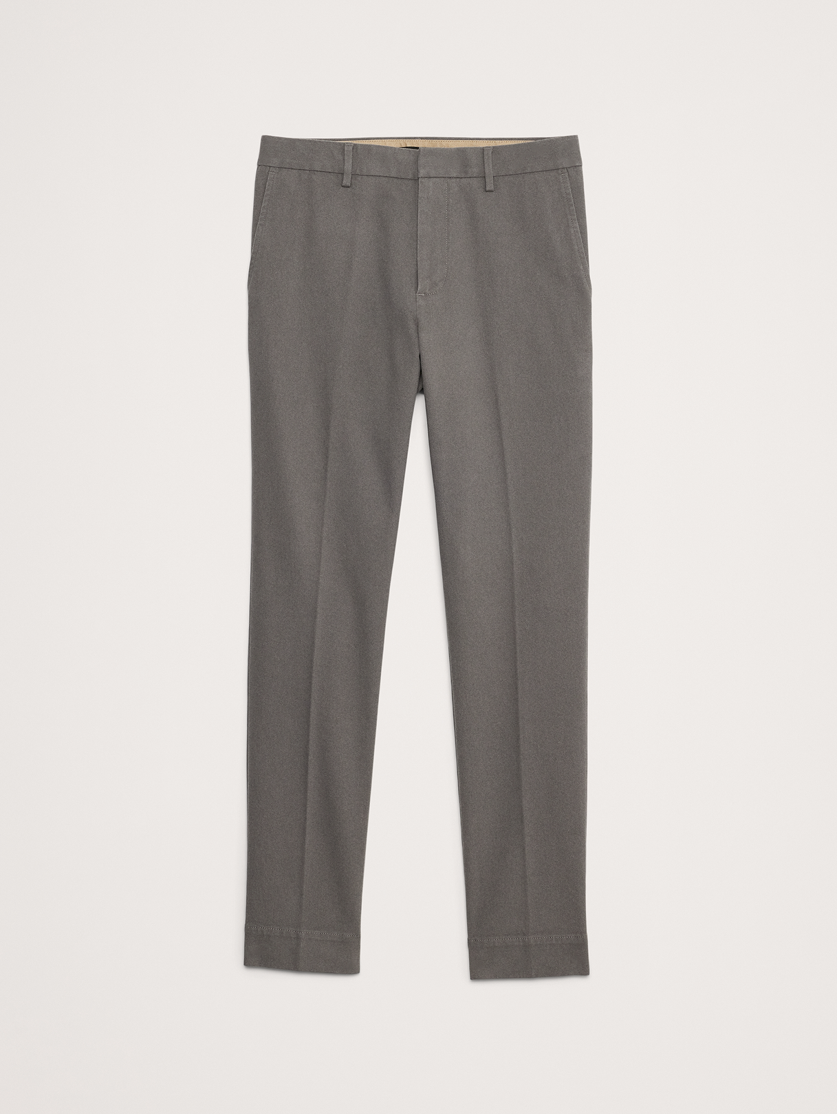 Slim Brushed Stretch Chino - Gray