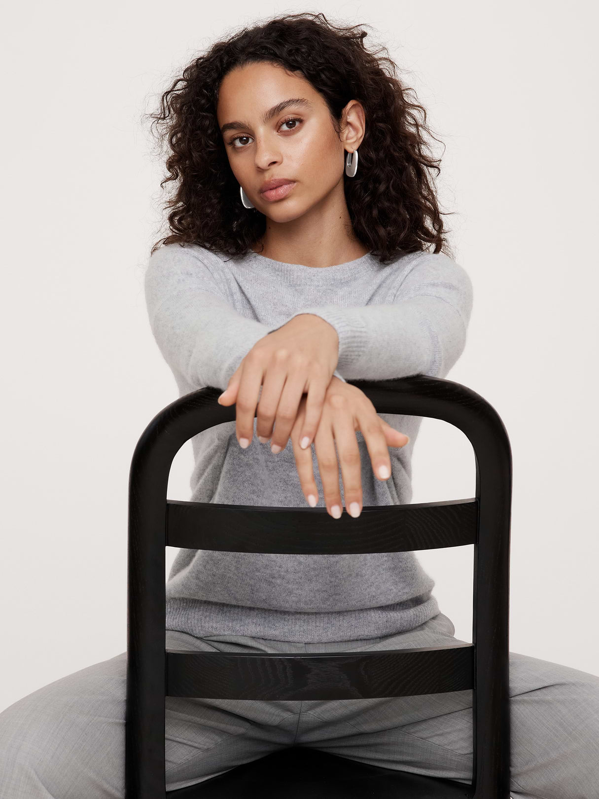 Ravena U-Profile Earrings by Aureus + Argent - Silver