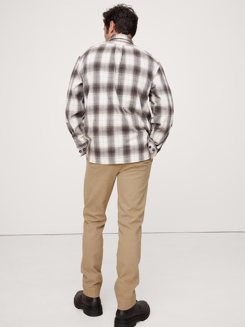 Slim Brushed Stretch Chino - Khaki Beige
