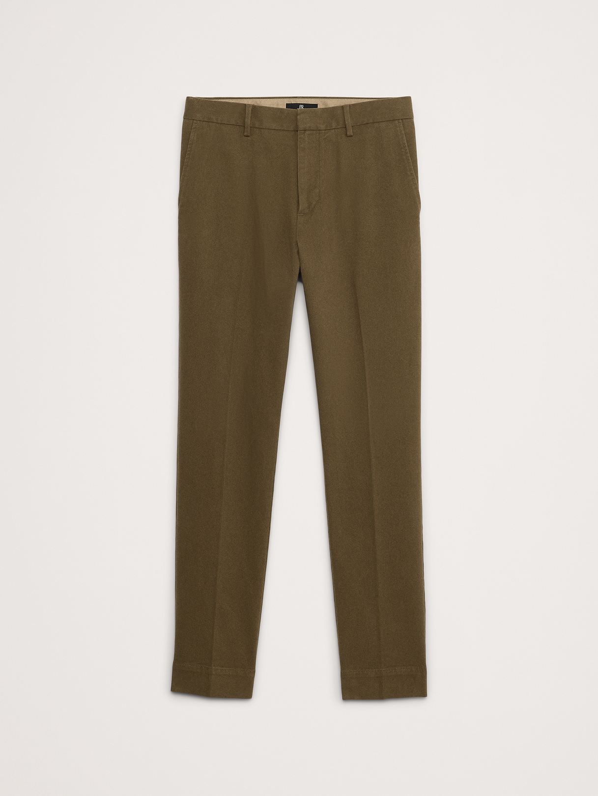 Slim Brushed Stretch Chino - Trailhead Green