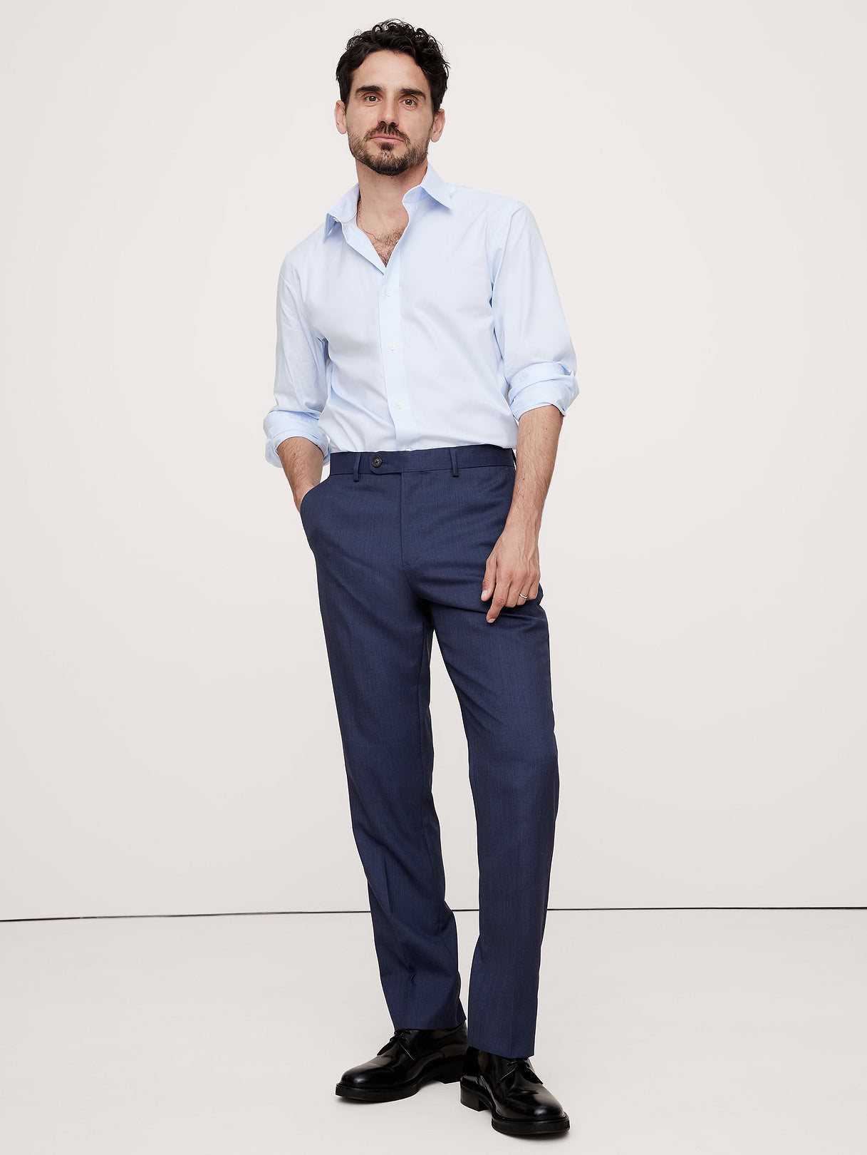 Signature Italian Rustico Suit Pant - Blue