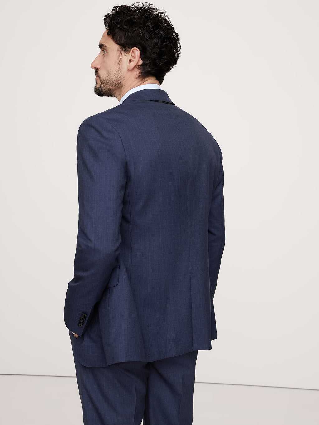 Signature Italian Rustico Suit Jacket - Blue