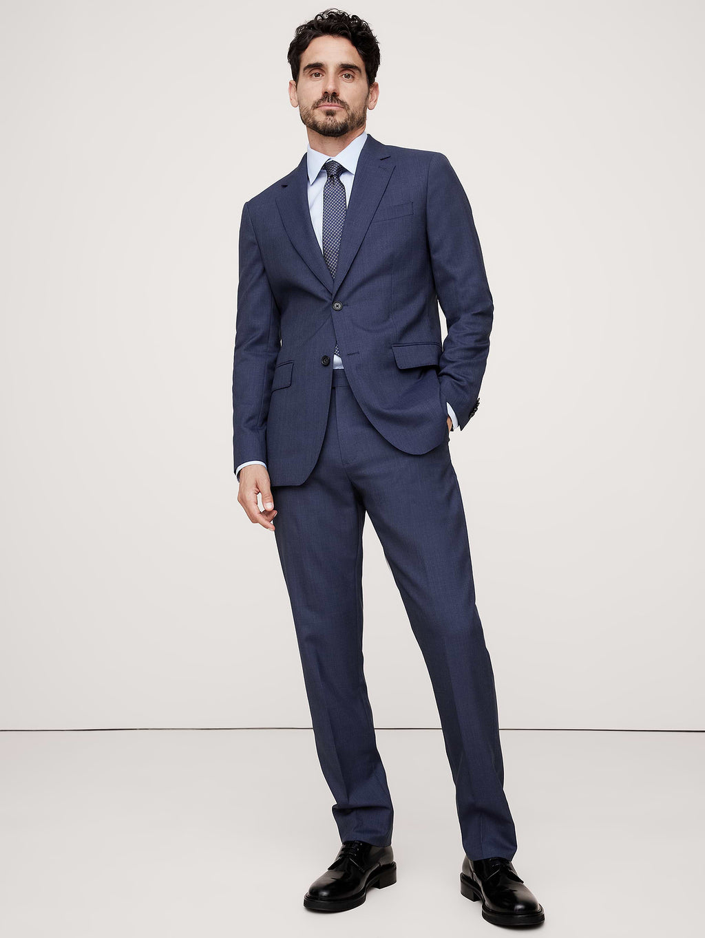 Signature Italian Rustico Suit Jacket - Blue